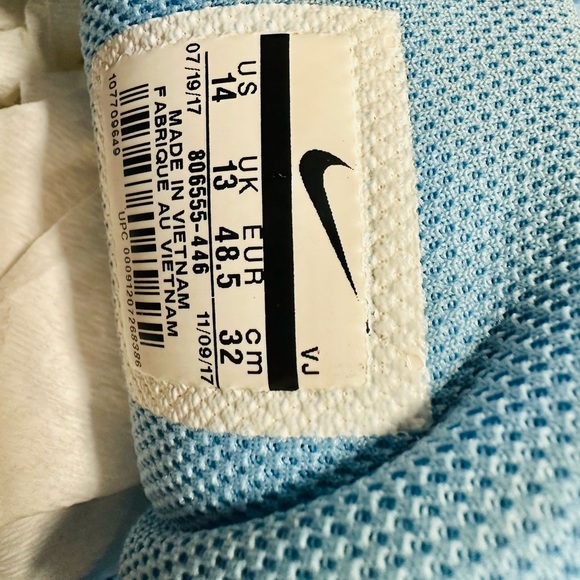 Nike Racing Multi-use Athletic Men Shoes Blue and Orange soil size 14 - Picture 7 of 7